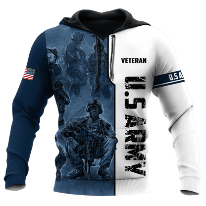 US Veteran 3D All Over Printed Unisex Hoodie