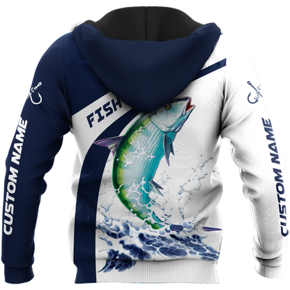 Custom name Bonefish fishing design 3d print shirts