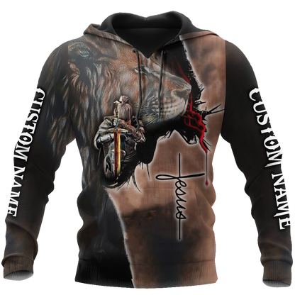 Premium Unisex Hoodie 3D All Over Printed Easter Day Christian Jesus Custom Name No16 ML