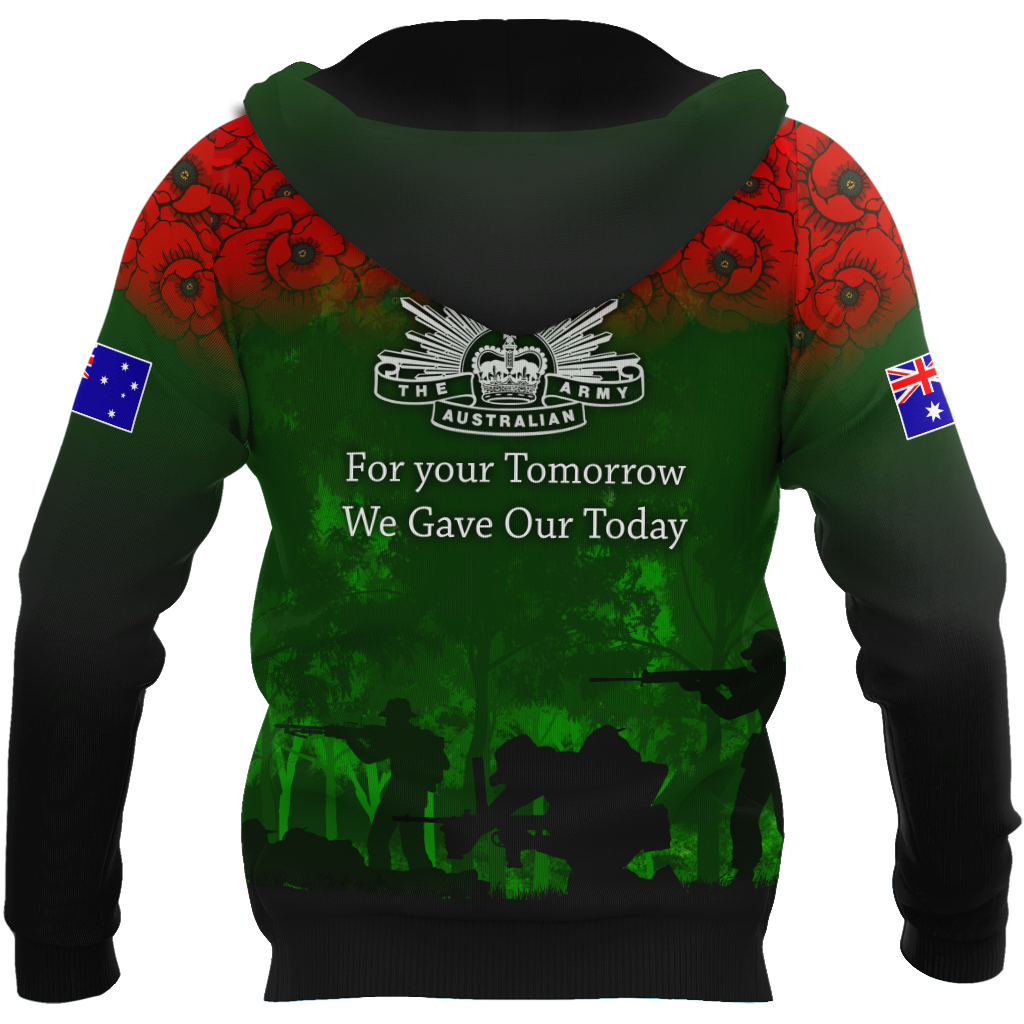Premium Unisex Hoodie Remember Anzac Day ML