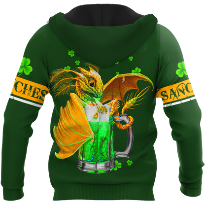 Customize Name Dragon Irish Hoodie For Men And Women MH25022102