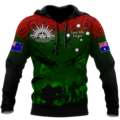Premium Unisex Hoodie Remember Anzac Day ML