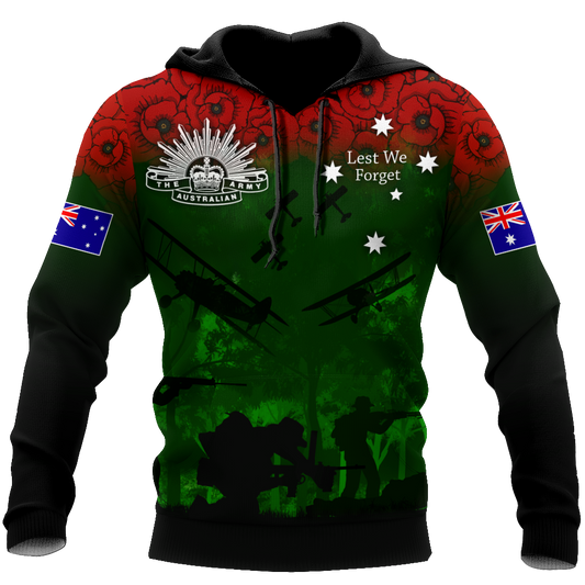 Premium Unisex Hoodie Remember Anzac Day ML
