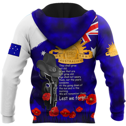 Premium Anzac Day Lest We Forget 3D All Over Printed PL