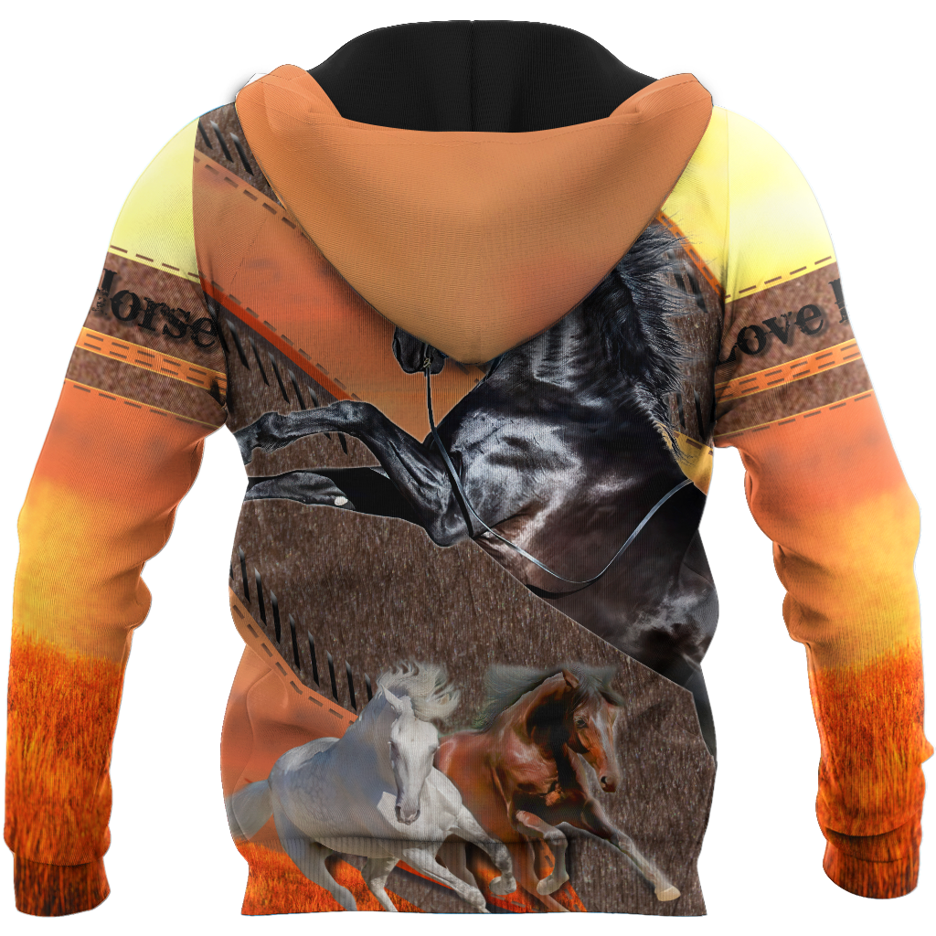 Love Horse 3D All Over Printed Hoodie For Men And Women HHT25112002CL