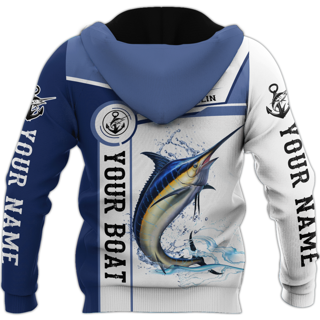 Custom name Marlin fishing Catch and Release 3D Design print shirts