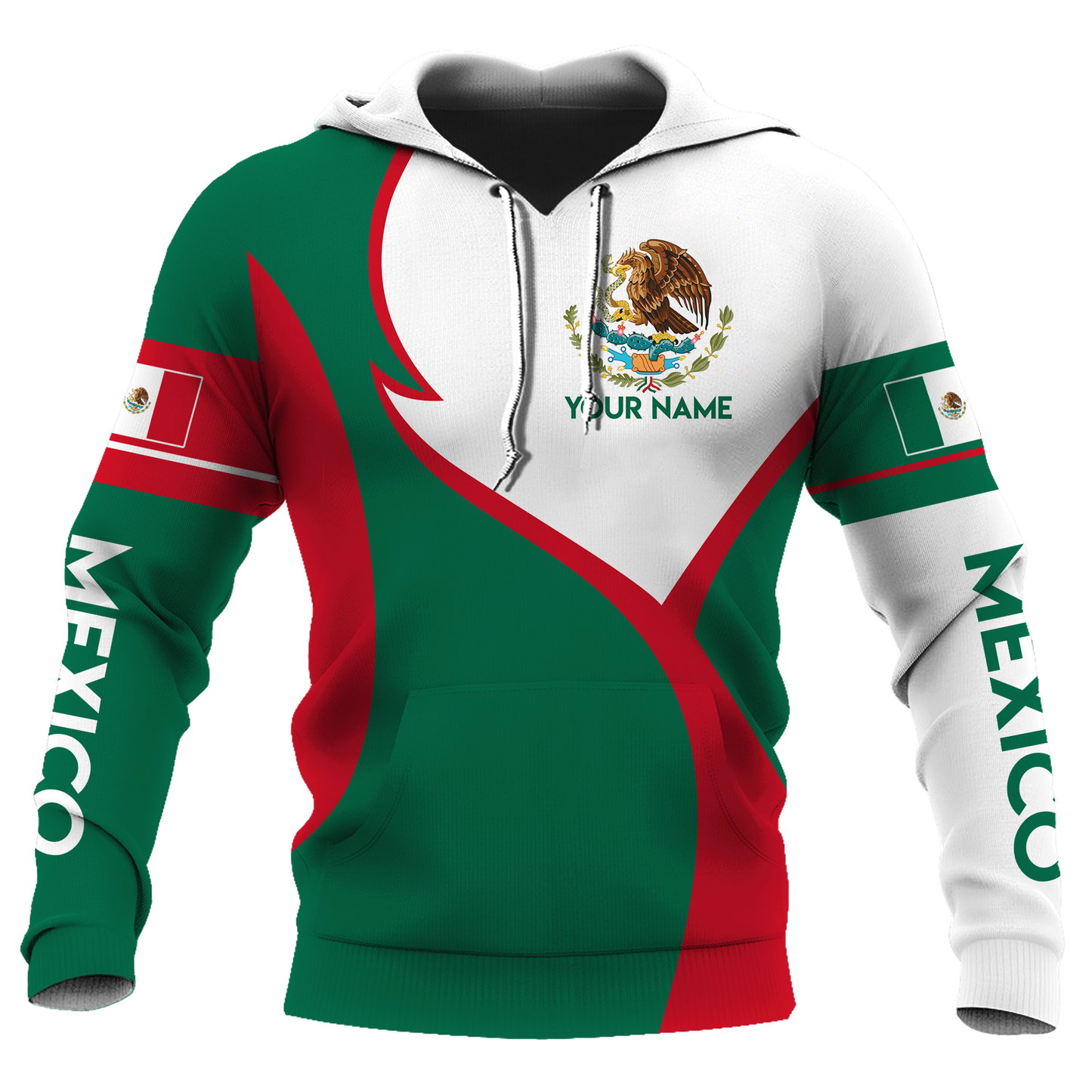 Mexico Hoodie Perionalized 3D All Over Printed Hoodie Shirts