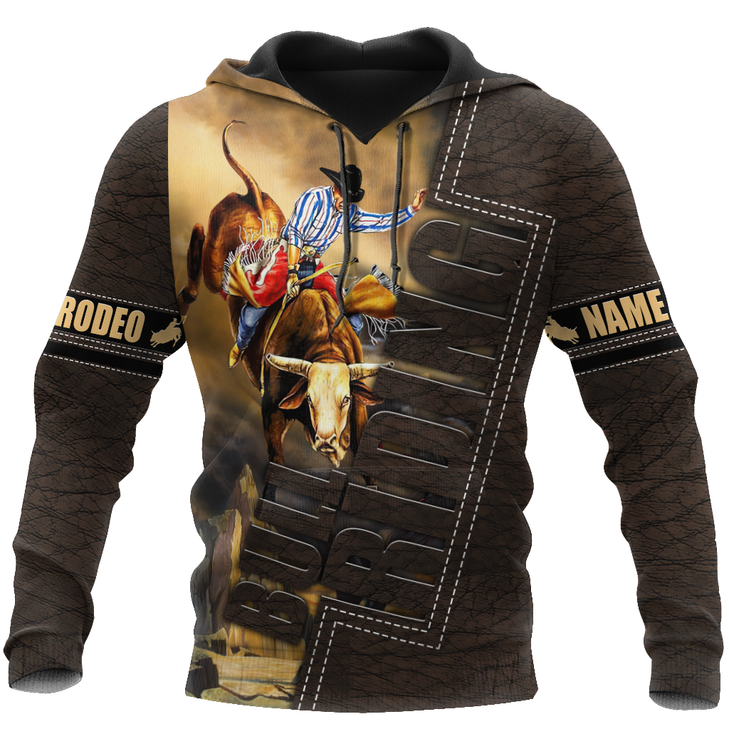 Customize Name Bull Riding 3D All Over Printed Unisex Shirts Bull Rider