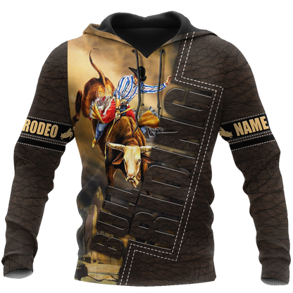 Customize Name Bull Riding 3D All Over Printed Unisex Shirts Bull Rider