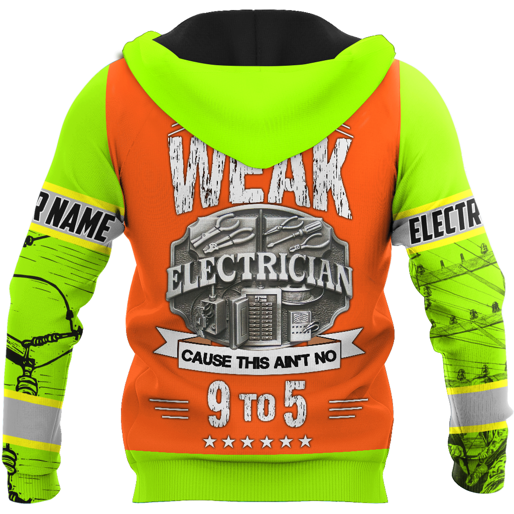 Electrician And Lineman Personalized Safety 3D All Over Printed Premium Unisex Hoodie ML