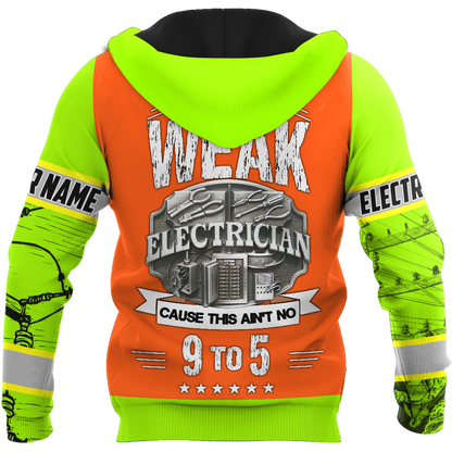 Electrician And Lineman Personalized Safety 3D All Over Printed Premium Unisex Hoodie ML