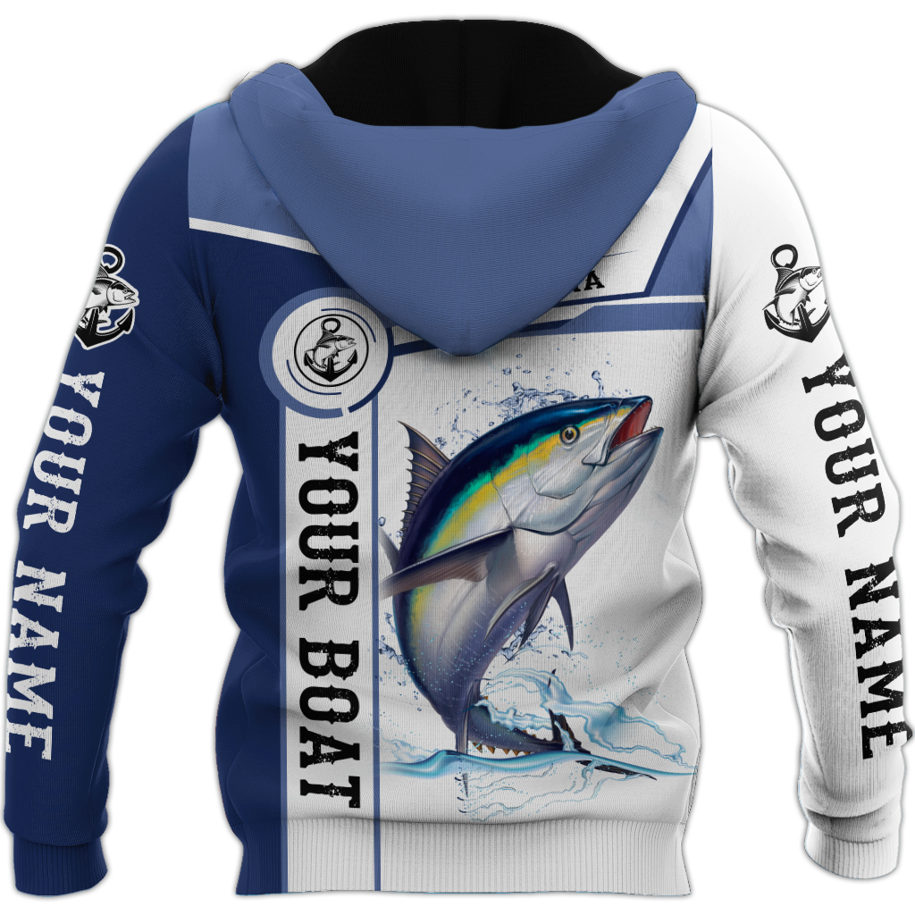 Custom name Tuna fishing Catch and Release 3D Design print shirts