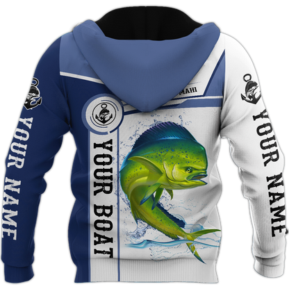 Custom name Mahi-mahi fishing Catch and Release 3D Design print shirts
