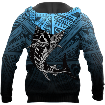 Amazing Polynesian Mahi Mahi Go Fishing Unisex Personalized Deluxe Hoodie ML