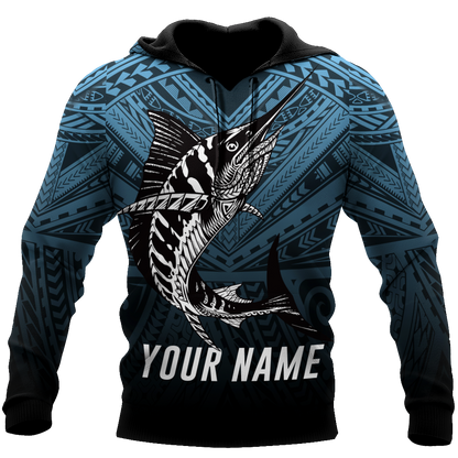 Amazing Polynesian Mahi Mahi Go Fishing Unisex Personalized Deluxe Hoodie ML