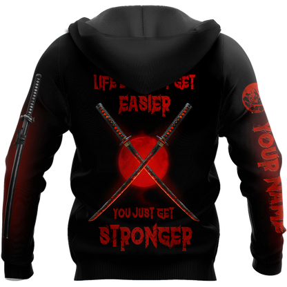 Customize Name Samurai Tattoo Japan 3D All Over Printed Unisex Shirt