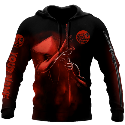Customize Name Samurai Tattoo Japan 3D All Over Printed Unisex Shirt