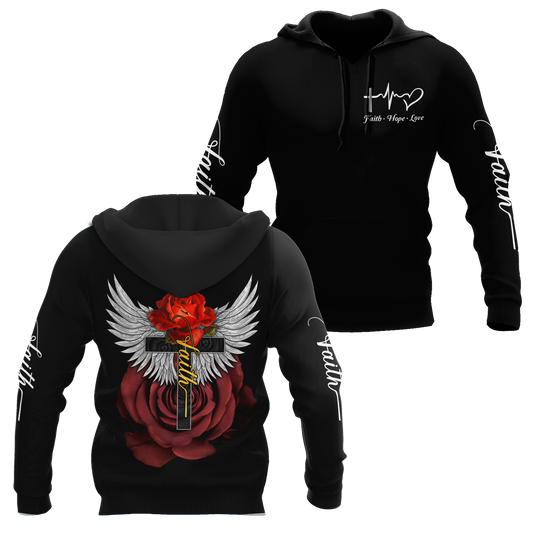 Faith Hope Love - Christian - 3D All Over Printed Style for Men and Women