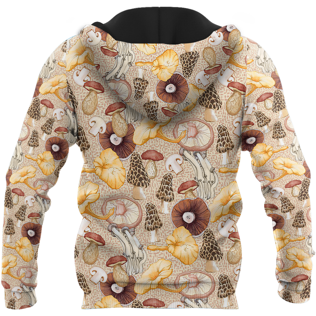 Edible mushroom Pattern 3d print shirts