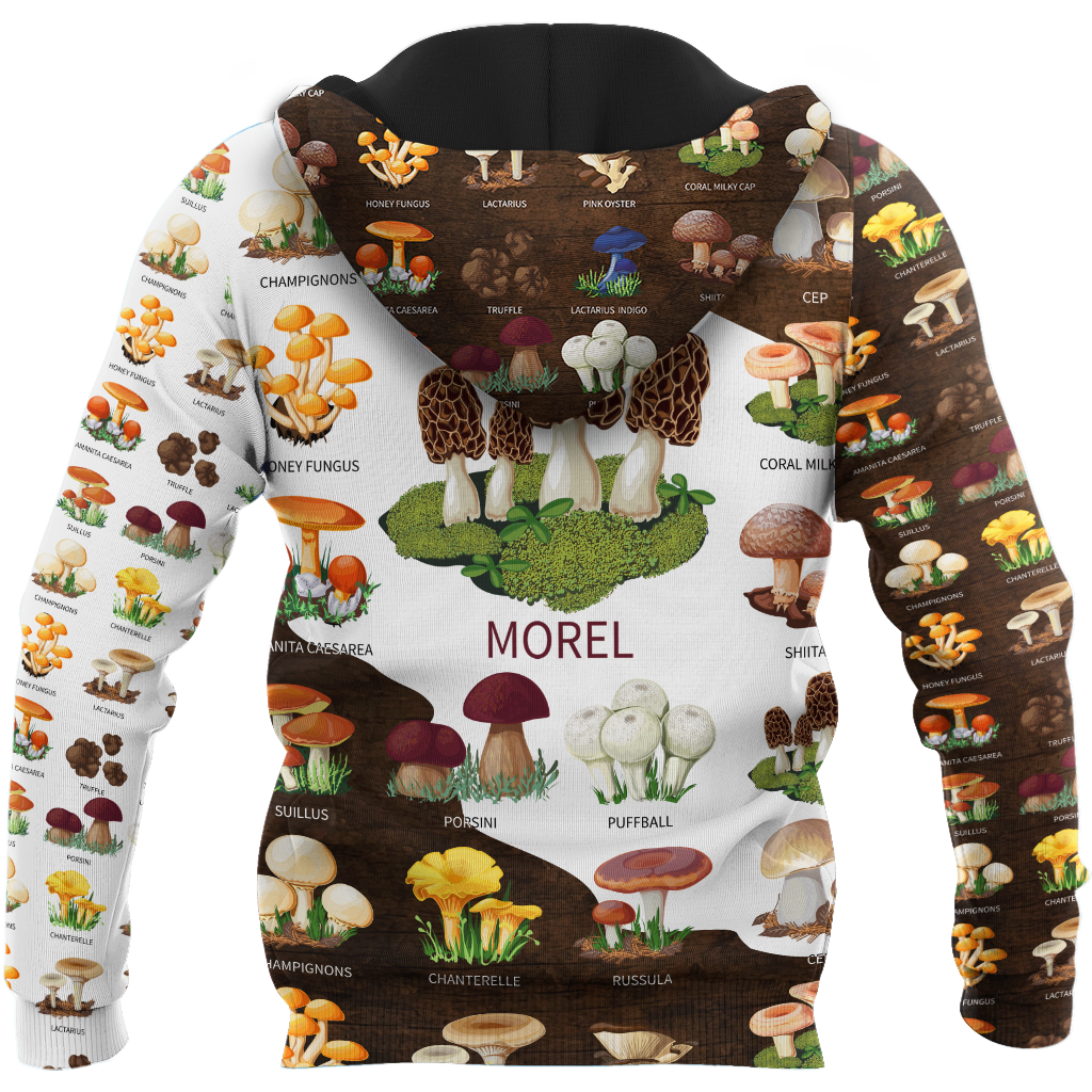 Edible mushroom hunting world 3d print shirts