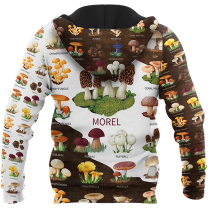 Edible mushroom hunting world 3d print shirts