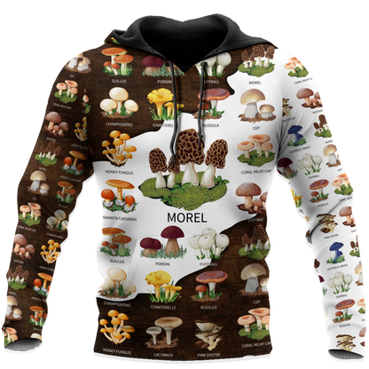 Edible mushroom hunting world 3d print shirts