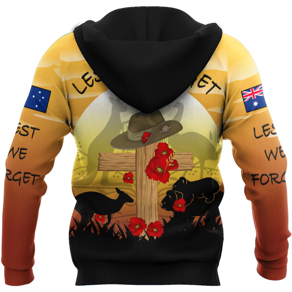Premium Lest We Forget Anzac Day 3D All Over Printed PL