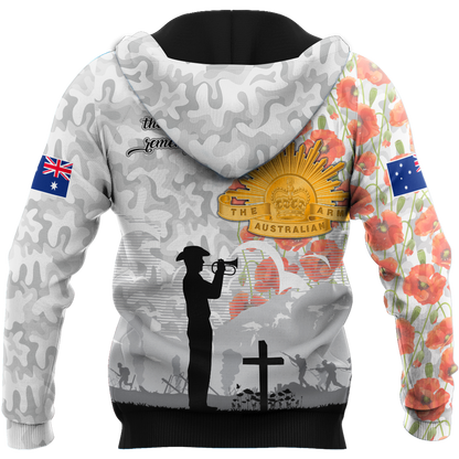 Lest We Forget Anzac Day 3D All Over Printed