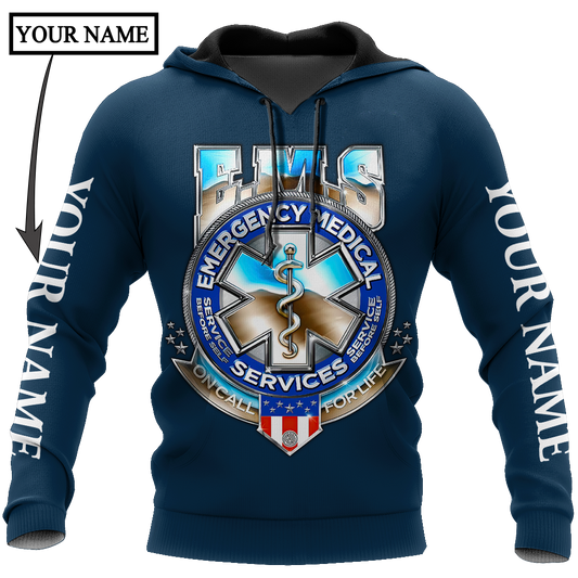 Premium EMS Personalized Name 3D All Over Printed Unisex Shirts