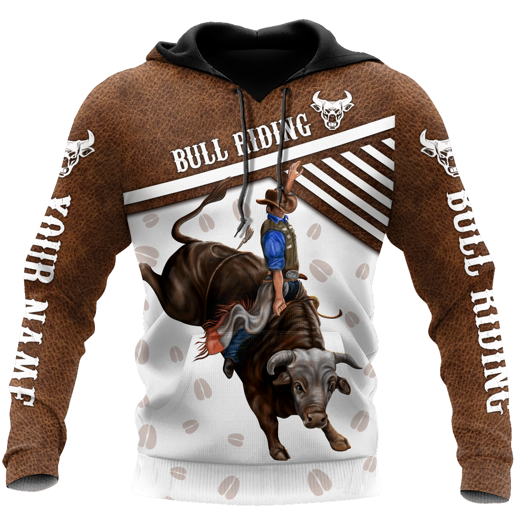 Personalized Name Bull Riding 3D All Over Printed Unisex Shirts Bull Hoof