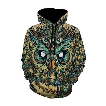 Premium Owl Unisex 3D All Over Printed Shirts