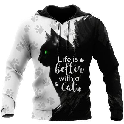 Black Cat 3D All Over Printed Shirts