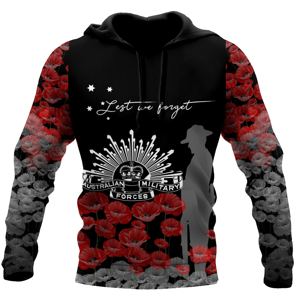 Premium Unisex Hoodie Remember Anzac Day Lest We Forget ML