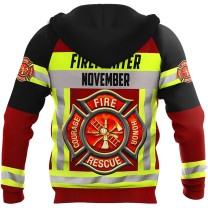 November Firefighter Hoodie For Men And Women MH28012111
