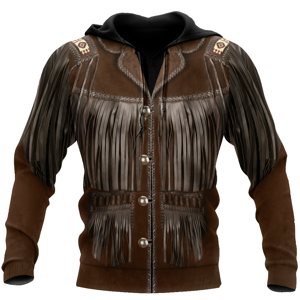 Cowboy Jacket No25 Cosplay 3D Over Printed Unisex Deluxe Hoodie ML
