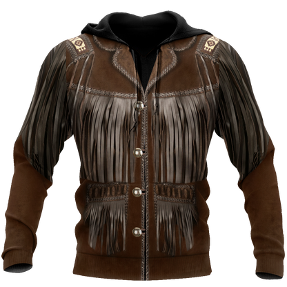 Cowboy Jacket No25 Cosplay 3D Over Printed Unisex Deluxe Hoodie ML