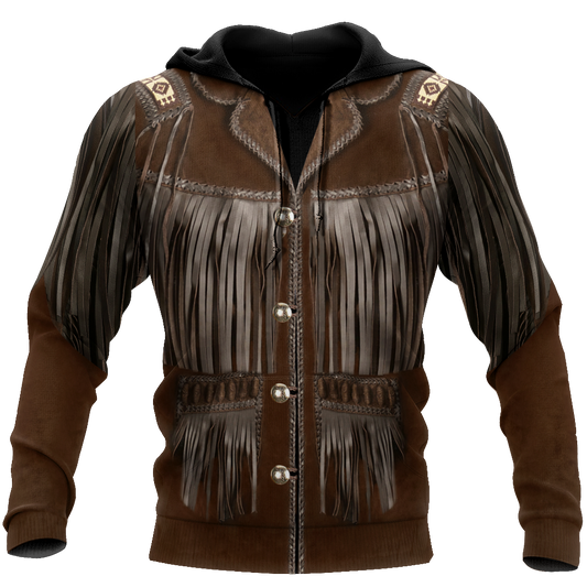 Cowboy Jacket No25 Cosplay 3D Over Printed Unisex Deluxe Hoodie ML
