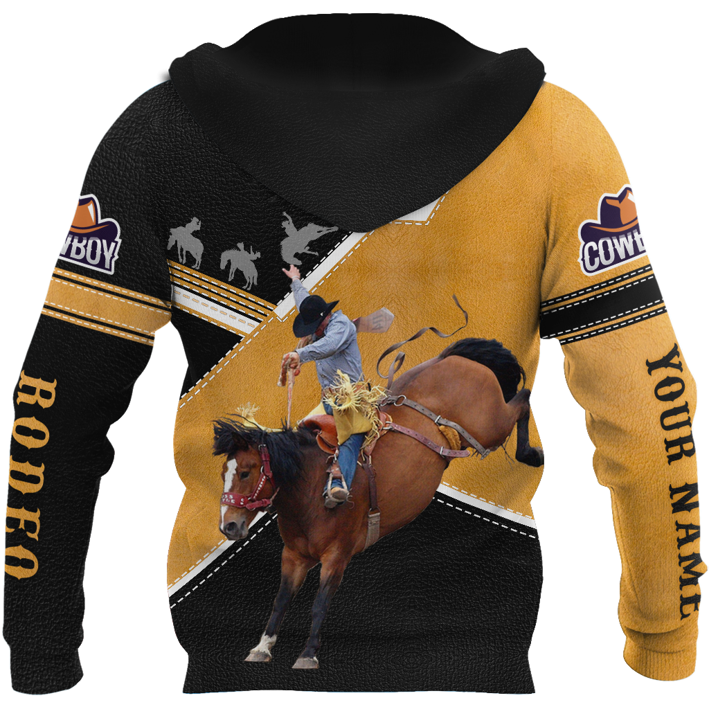 Personalized Name Rodeo 3D All Over Printed Unisex Shirts Bucking Horse