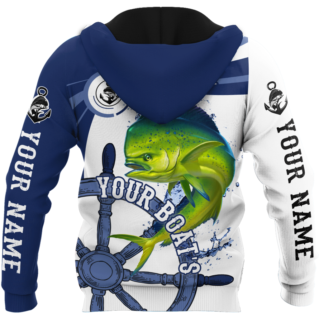 Custom name Mahi mahi fishing boat team Catch and Release 3D Design print shirts