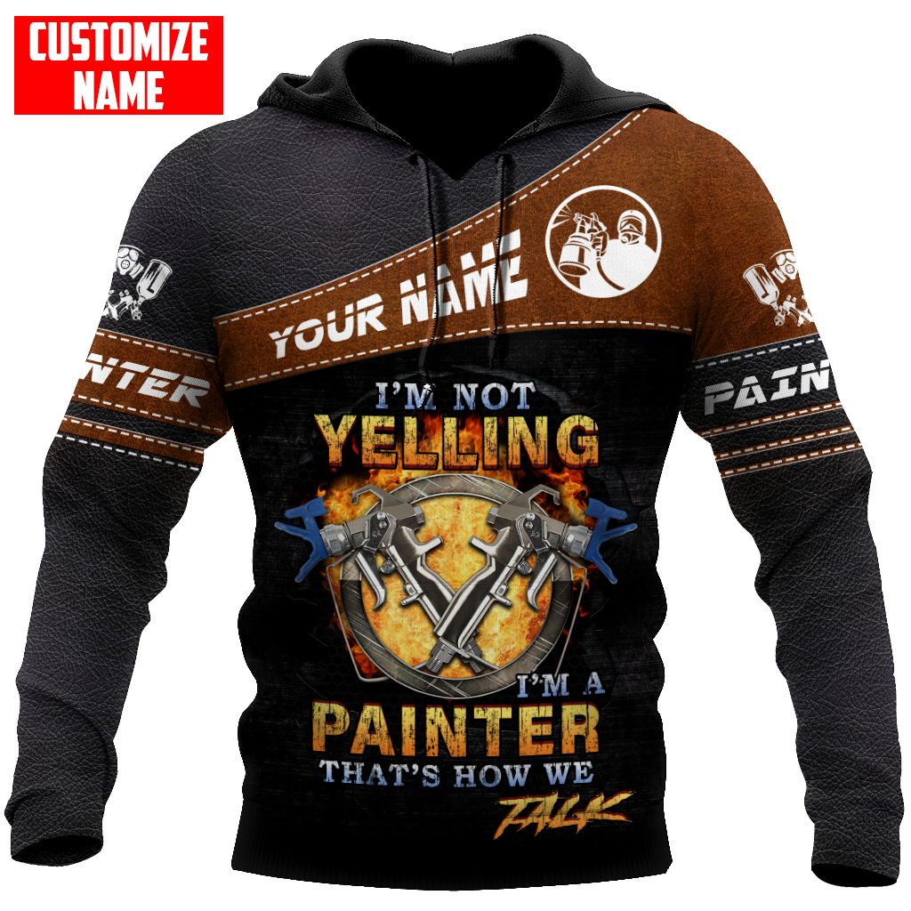 Tmarctee Customized Name House Painter 3D All Over Printed Combo Hoodie + Sweatpant HP28 SN28102104