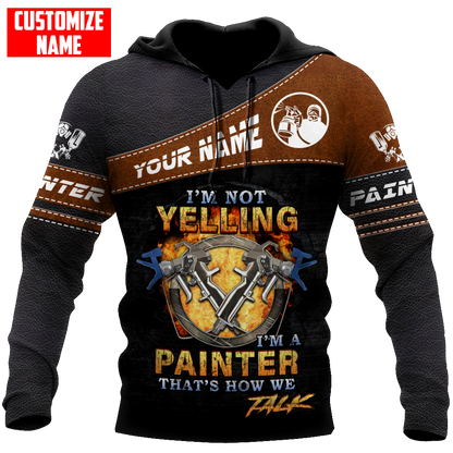 Tmarctee Customized Name House Painter 3D All Over Printed Combo Hoodie + Sweatpant HP28 SN28102104