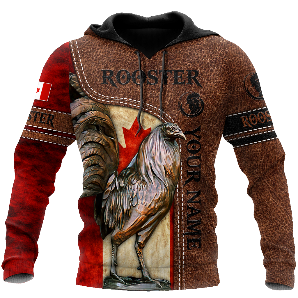 Personalized Canadian Rooster 3D Printed Unisex Shirt