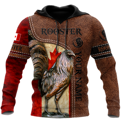 Personalized Canadian Rooster 3D Printed Unisex Shirt