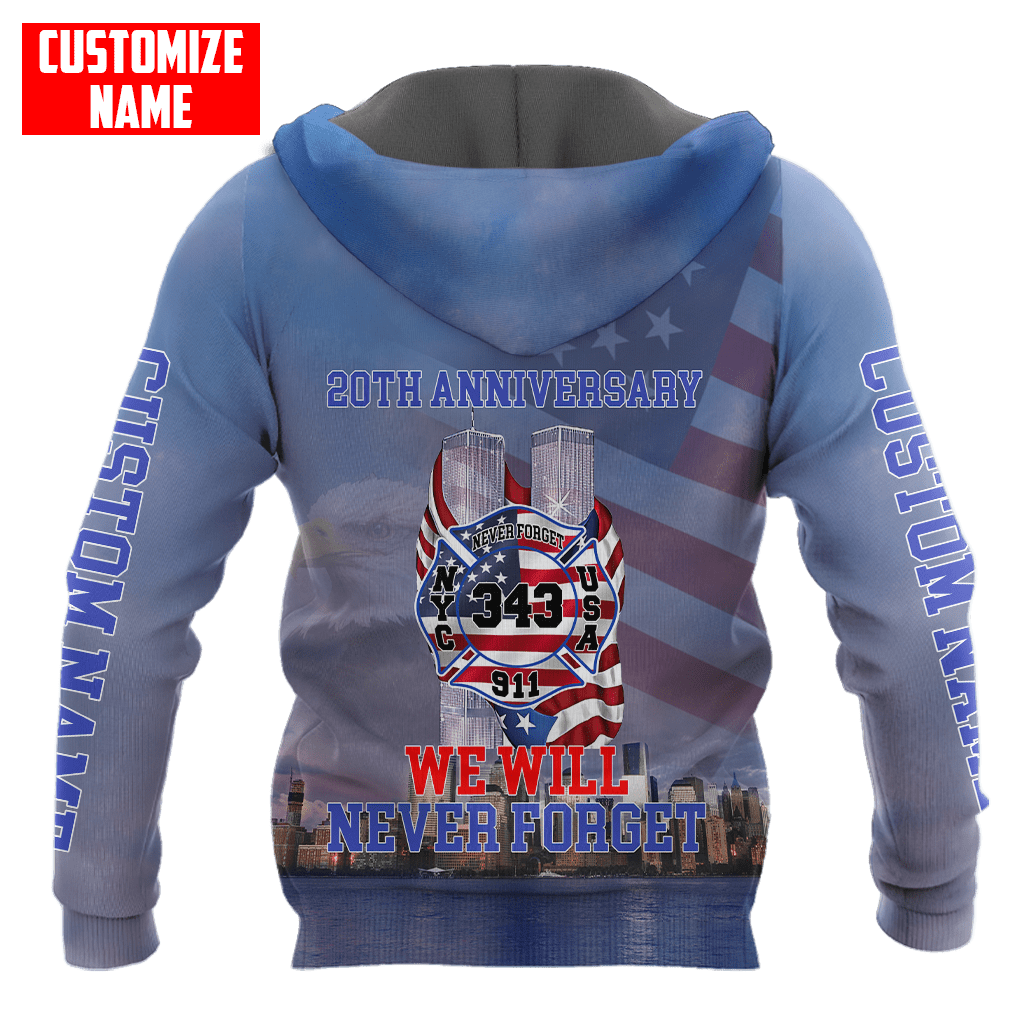 Customize Name Firefighter 3D All Over Printed Unisex Shirts