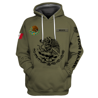 Mexican Customize 3D All Over Printed Shirts For Men And Women