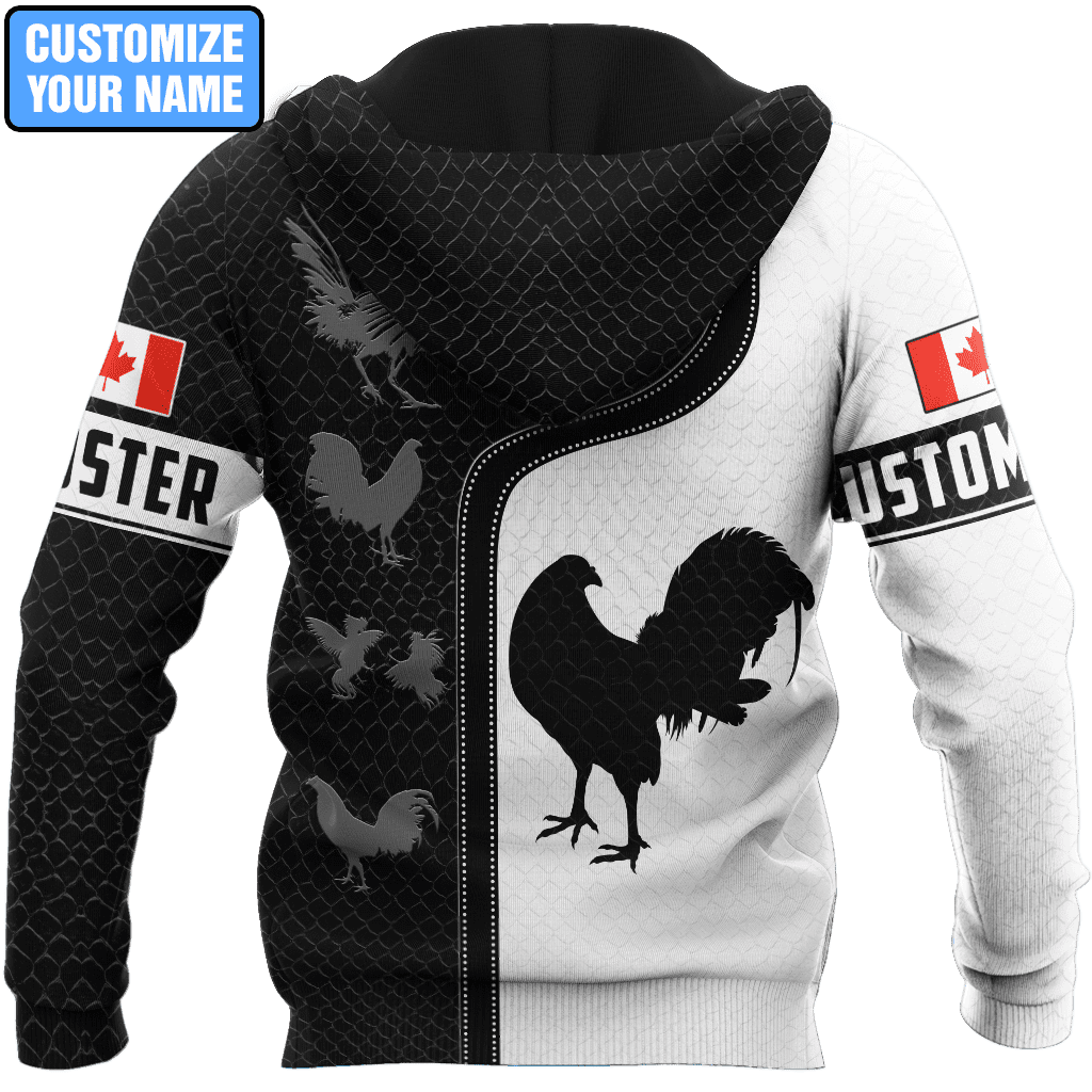 Personalized Canadian Rooster 3D Printed Unisex Shirt