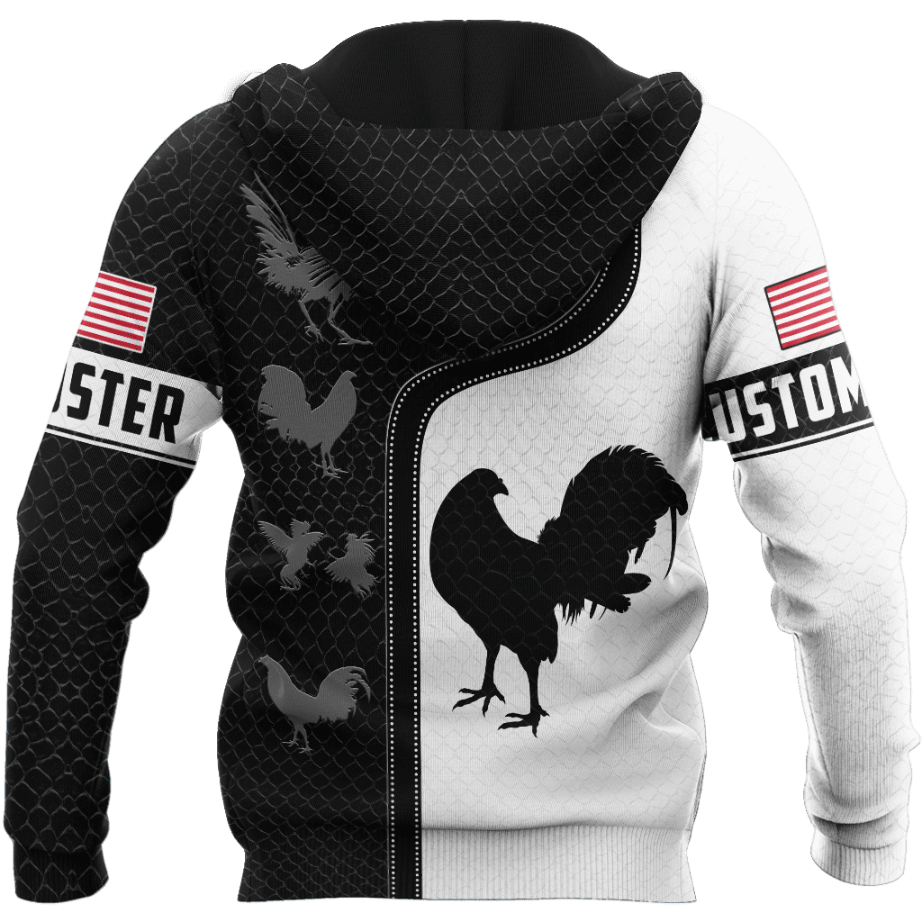 Personalized American Rooster 3D Printed Unisex Shirt
