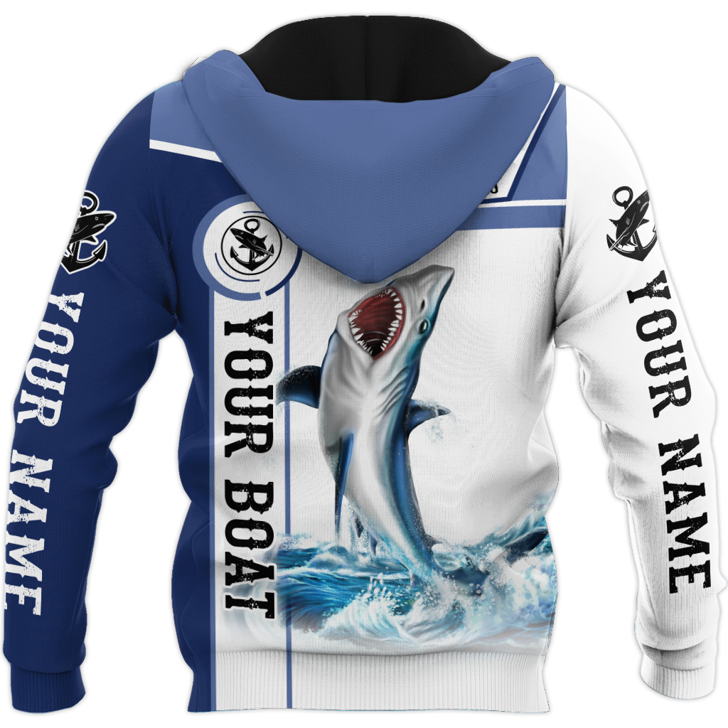 Custom name Shortfin Mako fishing Catch and Release 3D Design print shirts