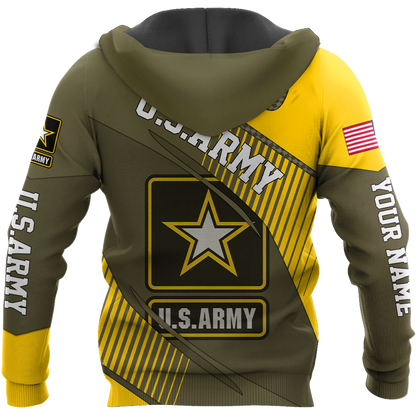 American US Army Personalize 3D All Over Unisex Hoodie
