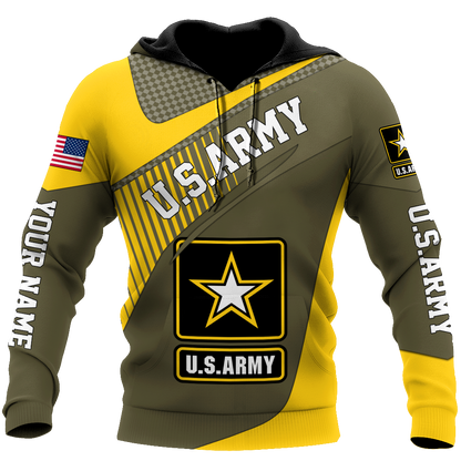 American US Army Personalize 3D All Over Unisex Hoodie